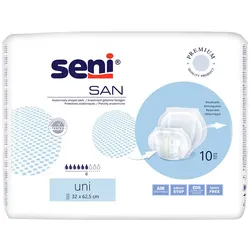Seni San Uni 10er Pack Inkontinenzvorlagen 10 Stück