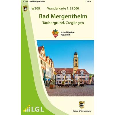 W208 Wanderkarte 1:25 000 Bad Mergentheim, Sonstige von , Landesamt für Geoinformation und Landentwicklung Baden-Württemberg (LGL), 978-3-86398-434-2