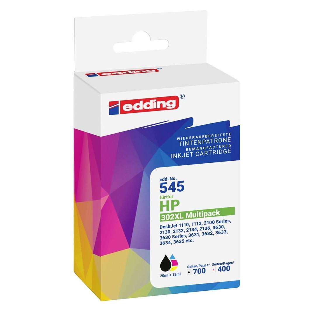 Edding EDD-545 Druckerpatrone (e) Kompatibel Hohe (XL-) Ausbeute (BK, C, Color, M, Y) (18-545)