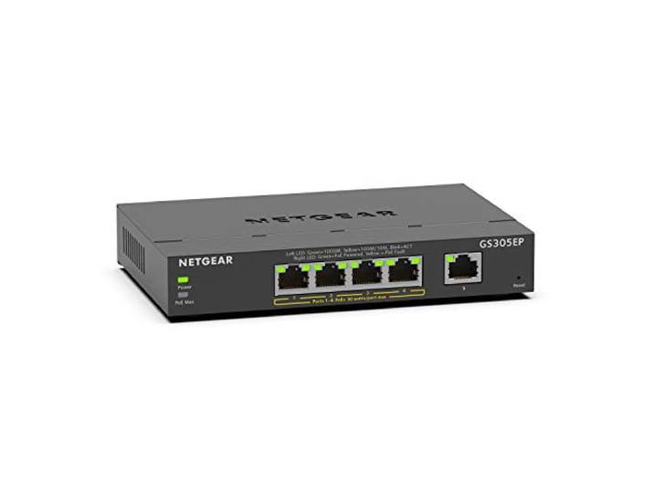NETGEAR 5 Poorts PoE Gigabit Ethernet Netwerk Switch, Managed GS305EP