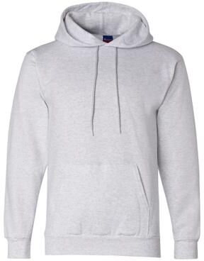 Champion S700 Powerblend Hooded Sweatshirt in Silver Grey size Large   Cotton Polyester