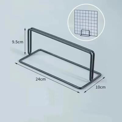 Inspired Living Modern Grid Panel Display Hooks Metal Grid Wall Display Brackets For Photo Art And Jewelry Booths black Base l