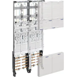 Hager ZK3EL24 Komplettfeld, univZ, eHZ, H=1050mm, 4 Zählerpl., 2-feld, NRW, SH, HH, MV, Avacon