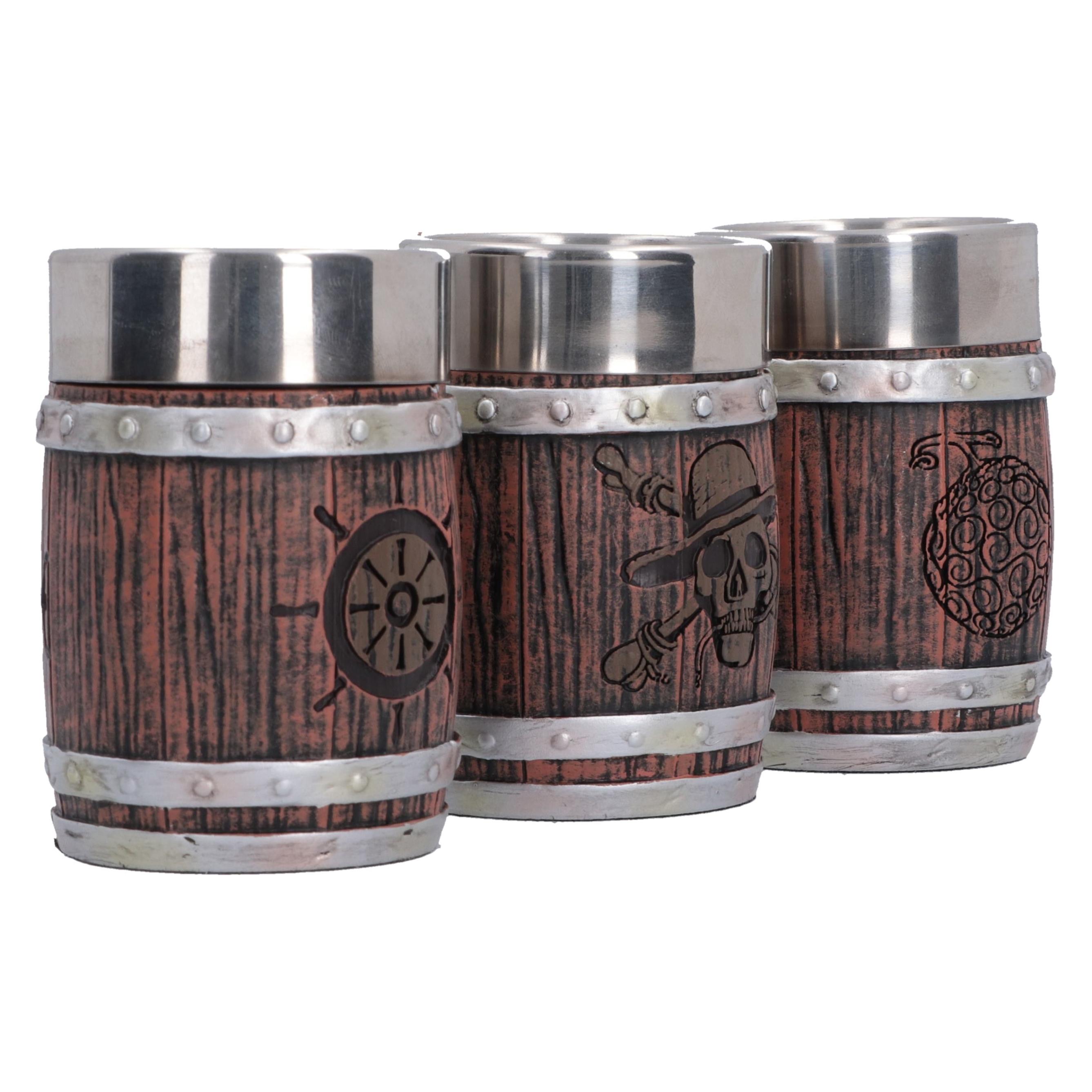 Nemesis ONE PIECE - Barrel - Set de 3 verres à shots (3x, Schnapsgläser + Shotgläser) (B7768C26)