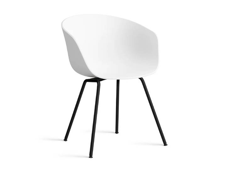 HAY - About A Chair AAC 26, schwarz / weiss 2.0 (Kunststoffgleiter)