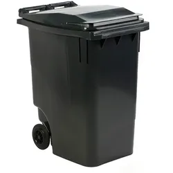 Mülltonne ESE Mini Container 360 L Grau mobiler Abfallbehälter