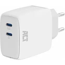 ACT AC2165 (65 W, 2 Ports), USB Ladegerät, Weiss