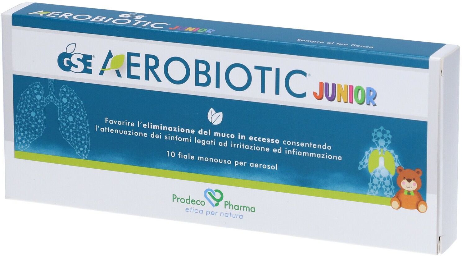 PRODECO PHARMA Srl GSE Biotic+, Aerobiotic Junior, 10 Fiale