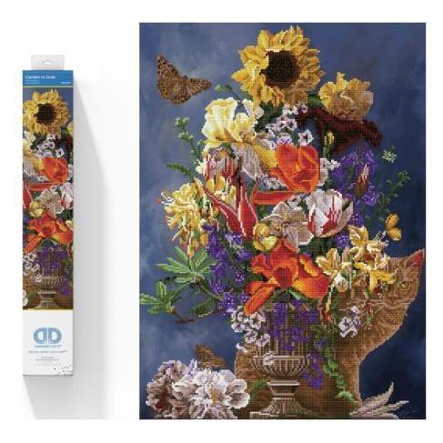Diamond Dotz Diamant Stickerei Diamant Dotz Blumenstrauss Garten in Gold 60x80cm DD13029 (018-DD13029)