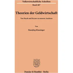 Theorien der Geldwirtschaft., Fachbücher von Hansjörg Klausinger