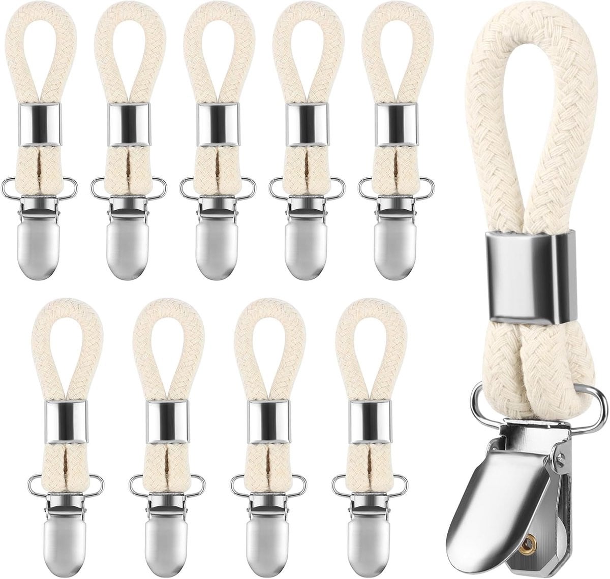 Set van 10 handdoekklemmen met lussen van ShopVlot