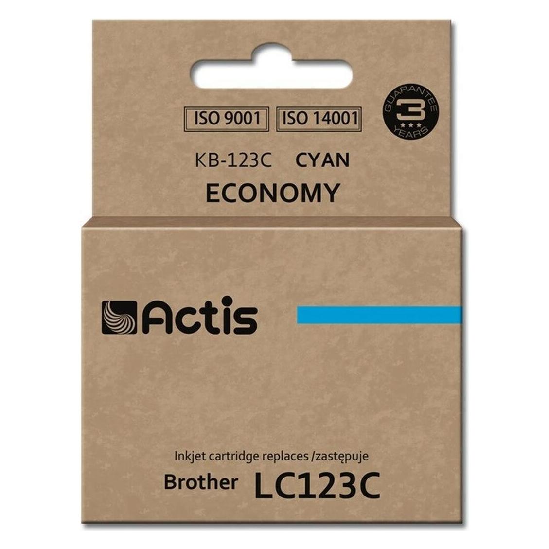 Factis KB-123C ink cartridge for Brother printer LC123 cyan  - Tintenpatron (C) (KB-123C)