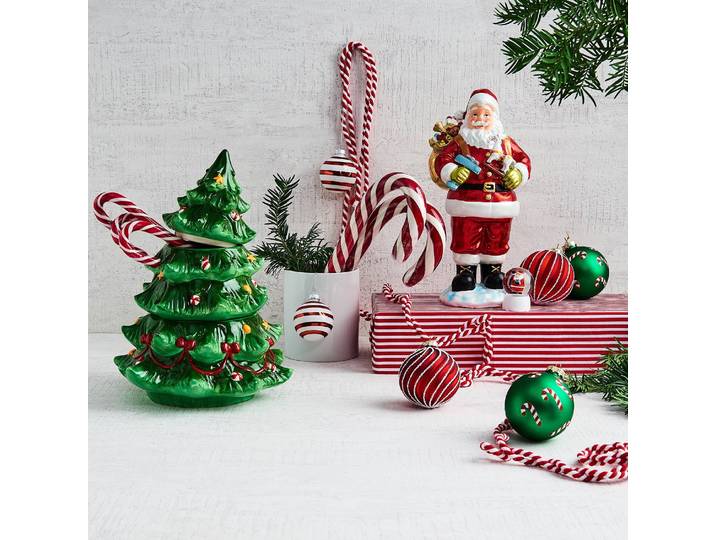 Boule de Noël Candy Canes Ø 8cm Vert/Vert
