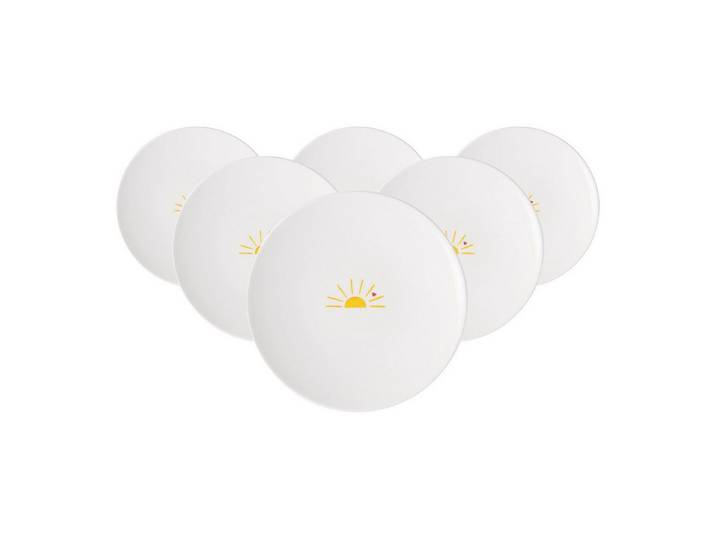 Villeroy & Boch Frühstücksteller With Love Frühstücksteller Hello Sunshine, (6 St)