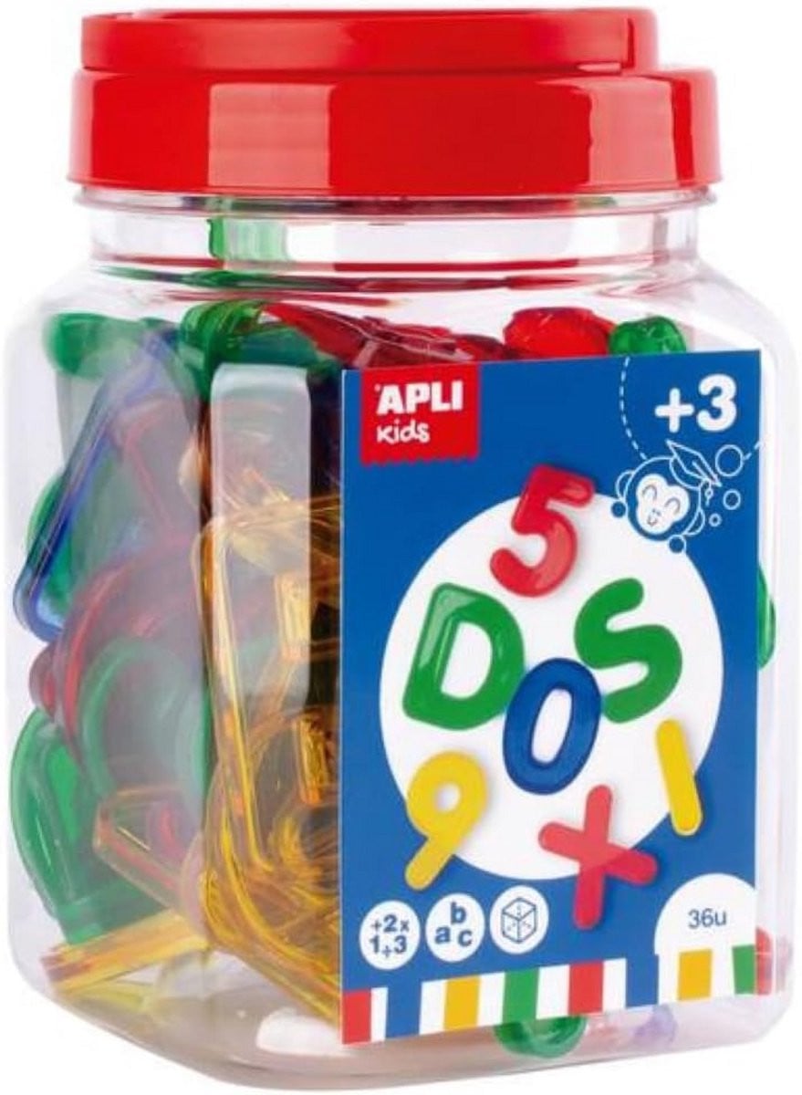 Transparante Stickers met Letters en Cijfers - Educatief Knutselmateriaal