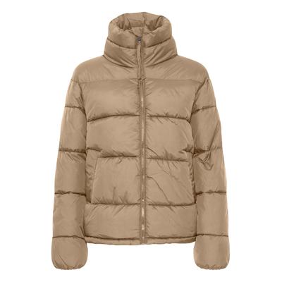 Steppjacke OXMO "Steppjacke OXBodila", Damen, Gr. 42, beige (tannin), Obermaterial: 100% Nylon NY., Jacken Steppjacke