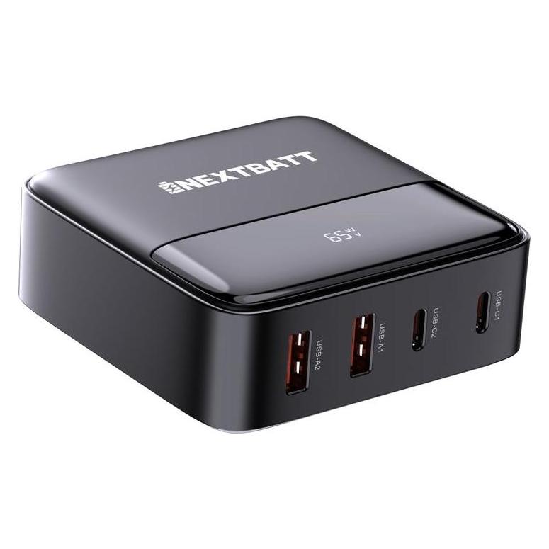 Nextbatt GaN 65W Multiport USB-C/USB-A Schnellladegerät (65 W) (NB-118CCAA-65W)