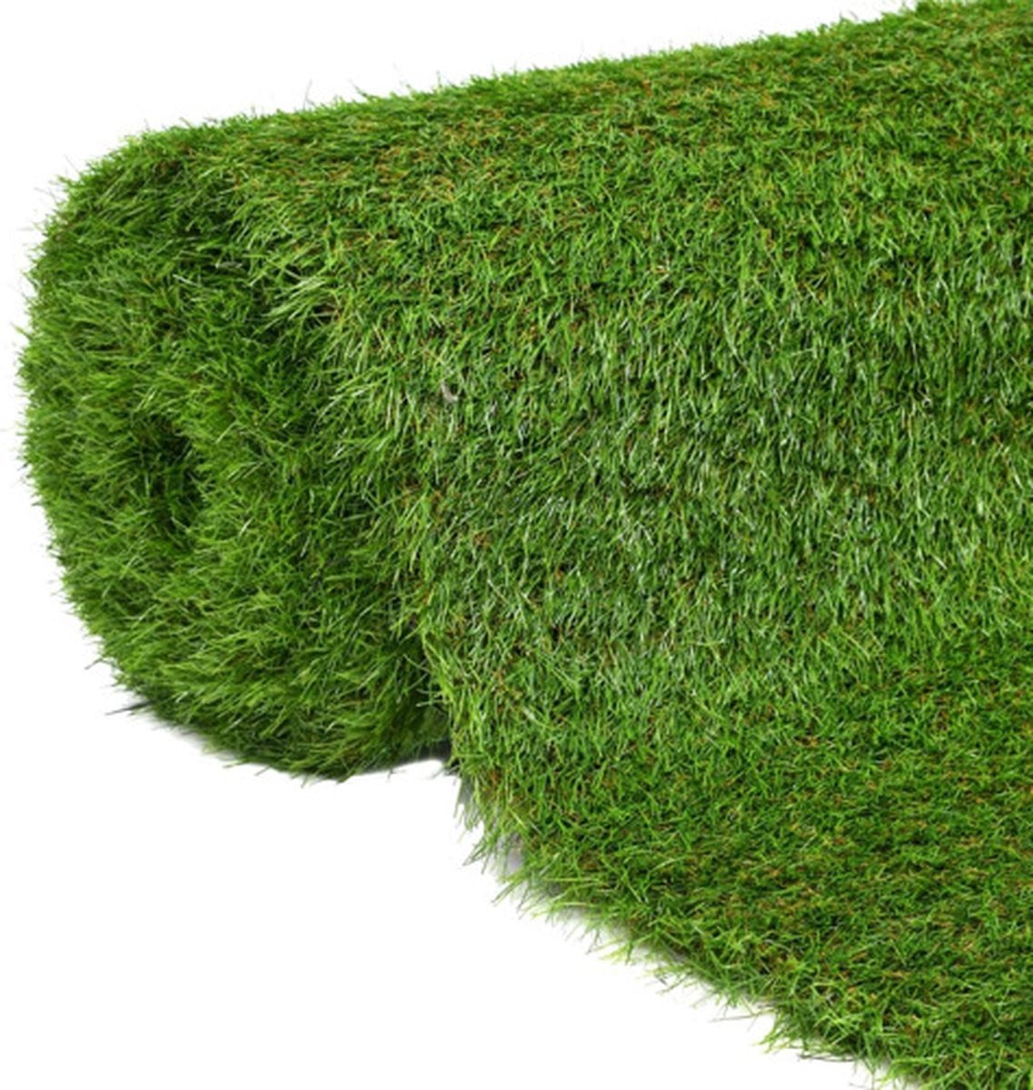 vidaXL Kunstgras Groen, 1 x 15 m, 30 mm
