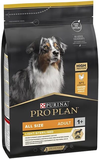 Pro Plan Cão Adulto Todos Los Tamanhos Light Sterilised Frango 3 Kg