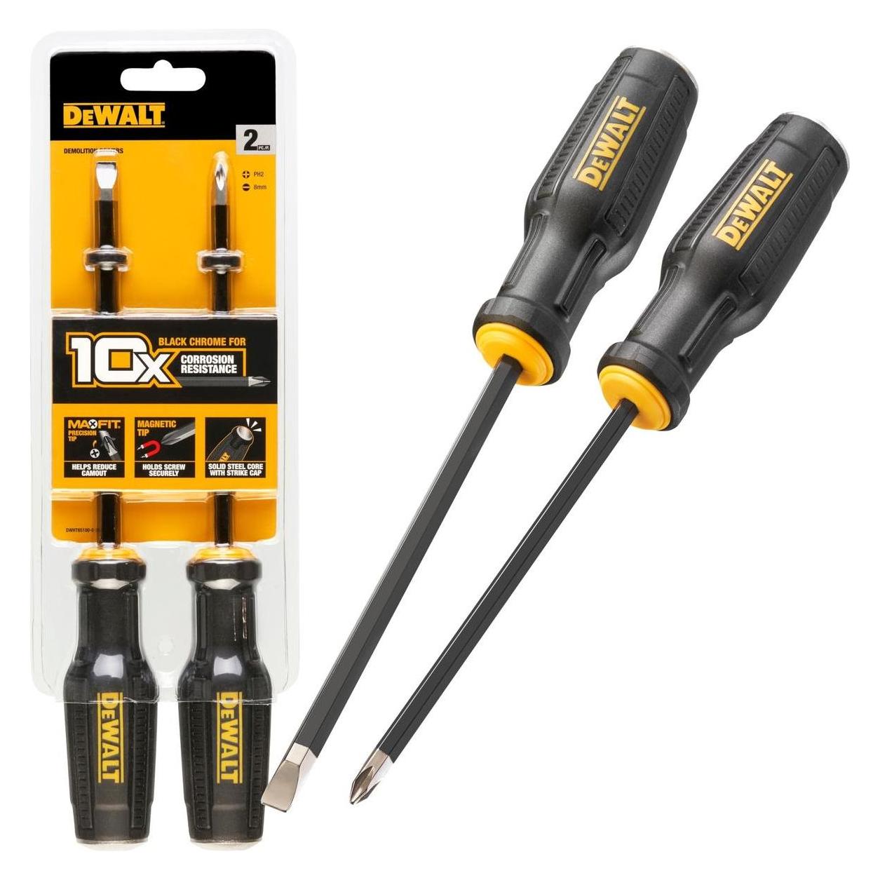 DeWalt SCHRAUBENZIEHER 2 Stk. Schmiede (DWHT65100-0)
