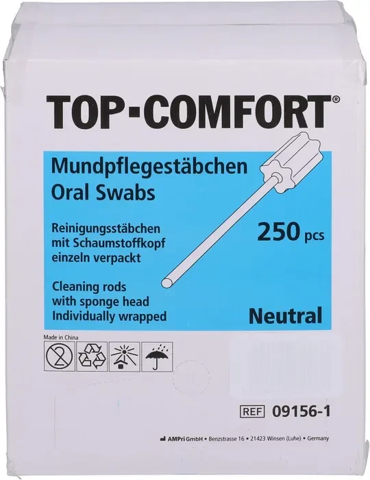 Mundpflegestäbchen Schaumstoff neutral 250 St Stäbchen