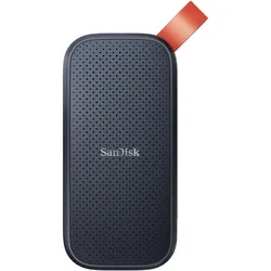 Sandisk Portable SSD (0.48 TB), Externe SSD, Orange, Schwarz
