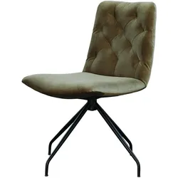 DREHSTUHL NEW CHARME Dunkelgrün Velvet (1er-Set)