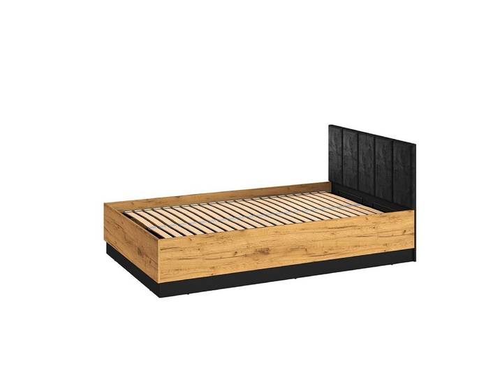 Lomadox Bettgestell CASPER-131, 120x200cm, Velours-Kopfteil, aufklappbarer Bettkasten