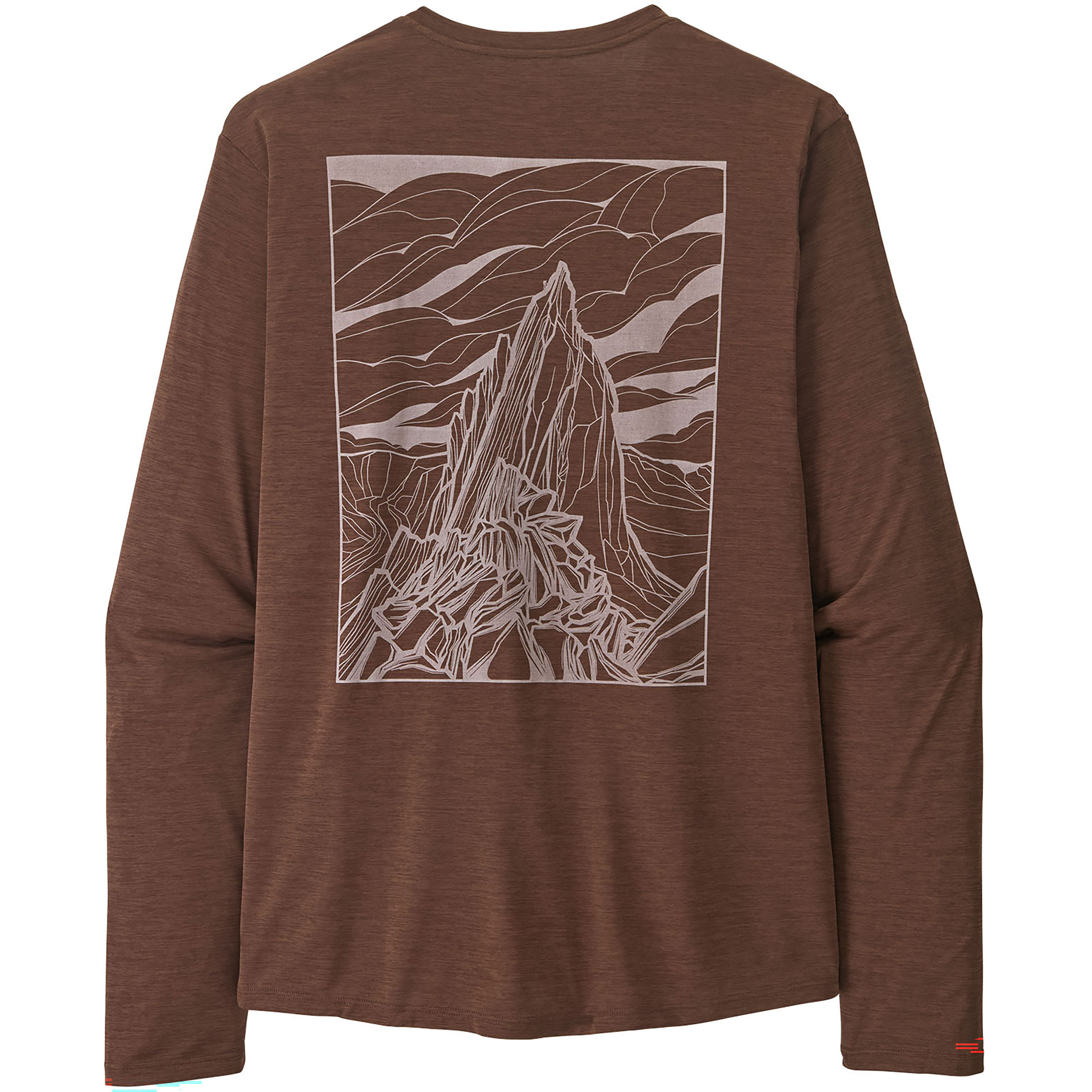 Patagonia Cap Cool Daily Cloud Crag Herren Longsleeves braun Größe XXL Trekking Atmungsaktiv