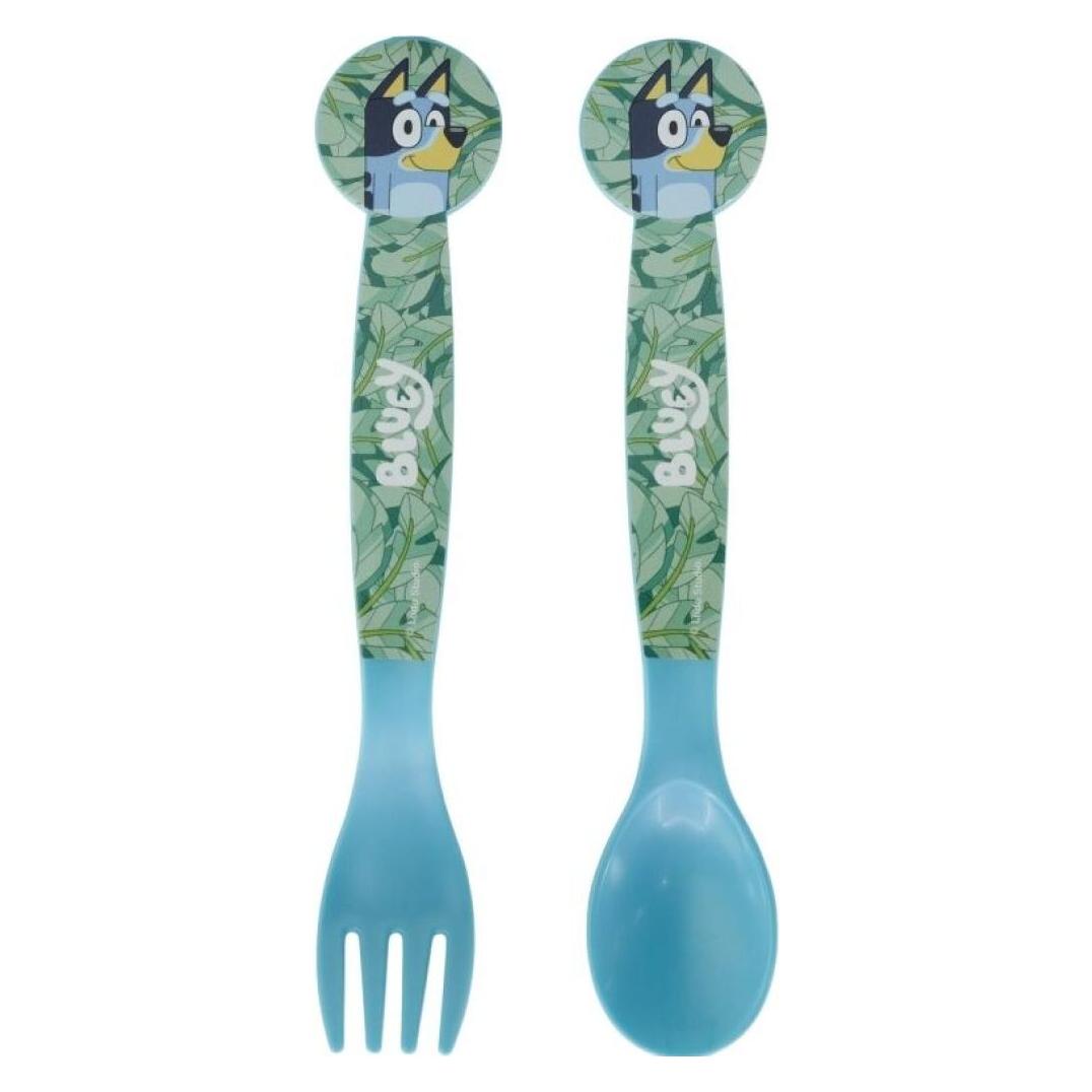 Tinisu Bluey Kinder Plastik Besteck Set - 2 Teile (50617)