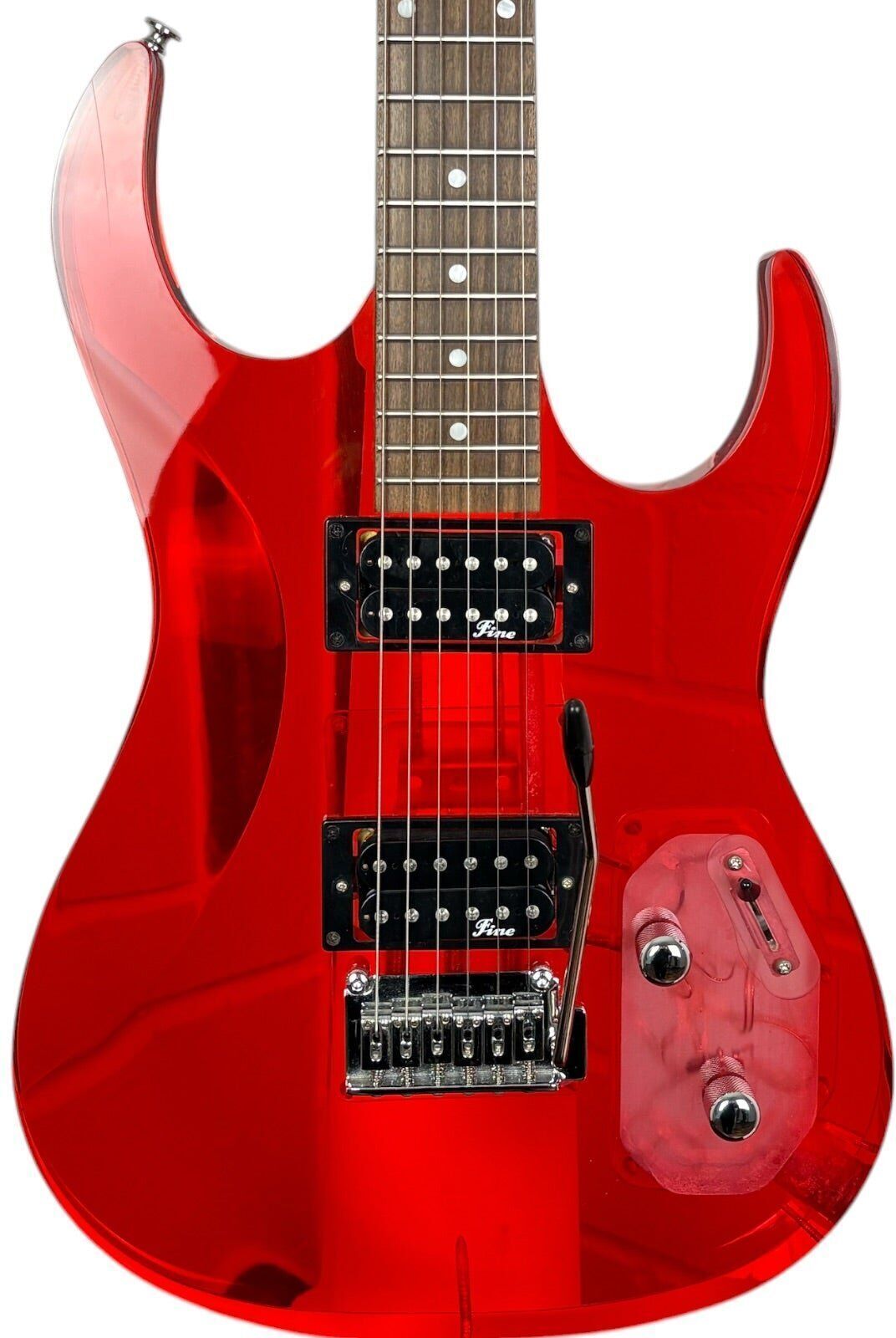 Fine Crystal Series Stratocaster - Acryl czerwony   czerwony - Refurbished