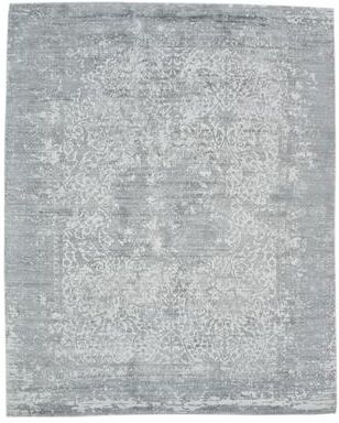 "Overton Handmade Modern Contemporary Floral Area Rug - 5' 0"" x 8' 0"""