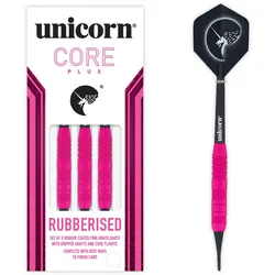 Unicorn Core Plus Rubberised Pink Brass Soft Darts 17 g