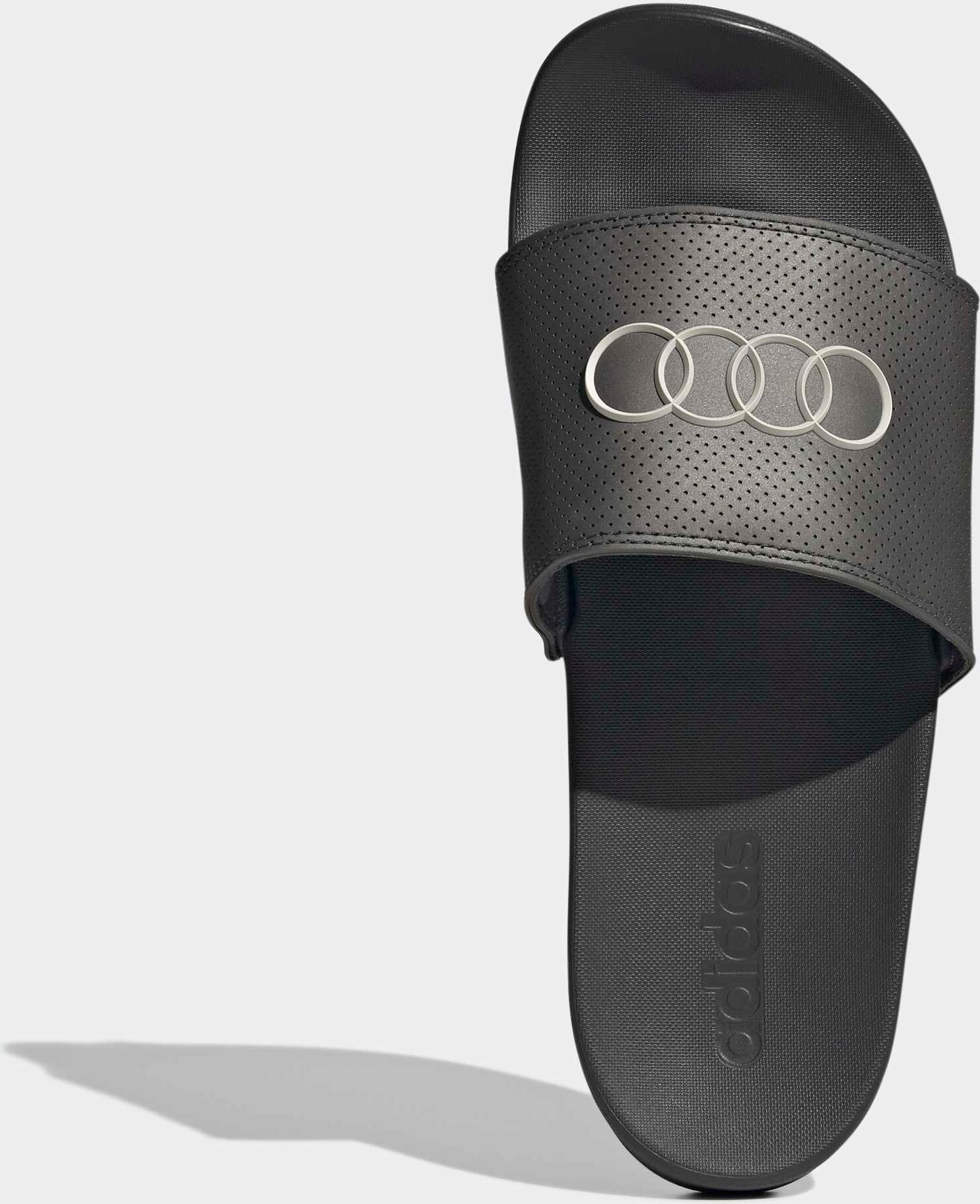 Badesandale ADIDAS PERFORMANCE "ADILETTE COMFORT AUDI REVOLUT F1 TEAM BADESCHLAPPEN", Damen, Gr. 42, utility schwarz, utility schwarz, chalk pearl, Synthetik, Schuhe Badesandale, AUDI F1 Motorsport utility schwarz, utility schwarz, chalk pearl 42