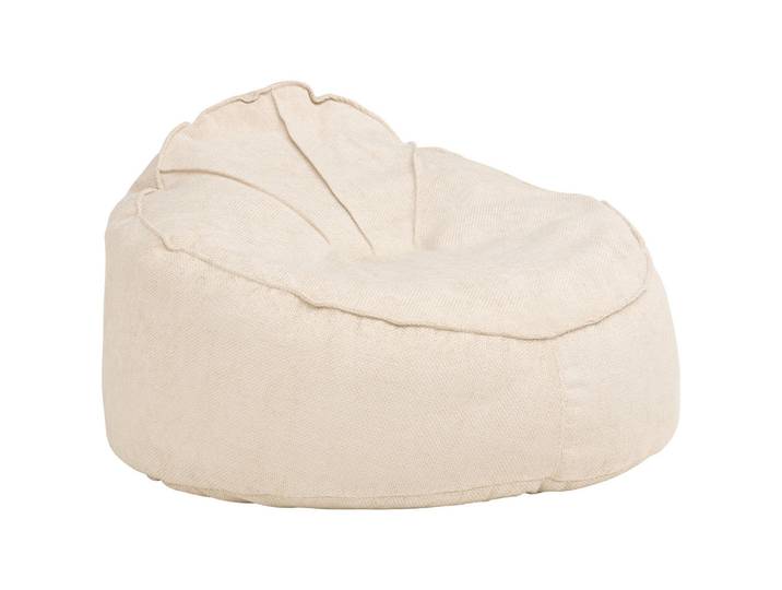 Boxxx Sitzsack, Creme, 350 L, Füllung: Schaumstoff, Styroporkugeln, 125x79x125 cm, Indoor, Wohnzimmer, Hocker, Sitzsäcke, XXL Sitzsäcke
