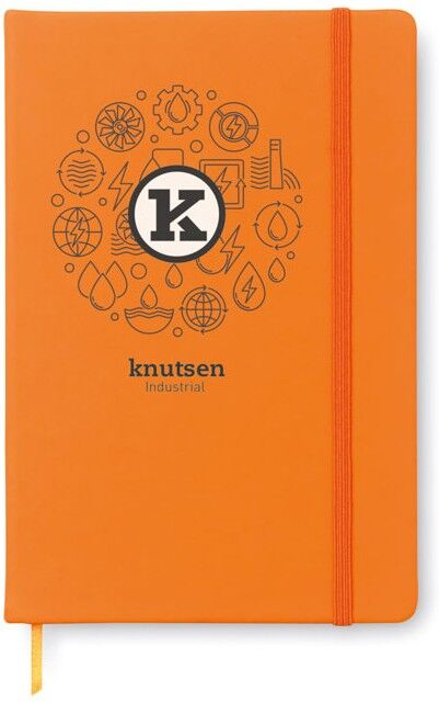 Cahier publicitaire orange
