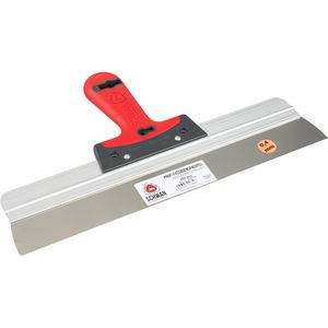 Schwan Spachtel 428740, Breite 400mm, Fassadenspachtel aus Edelstahl, mit Kunststoffgriff