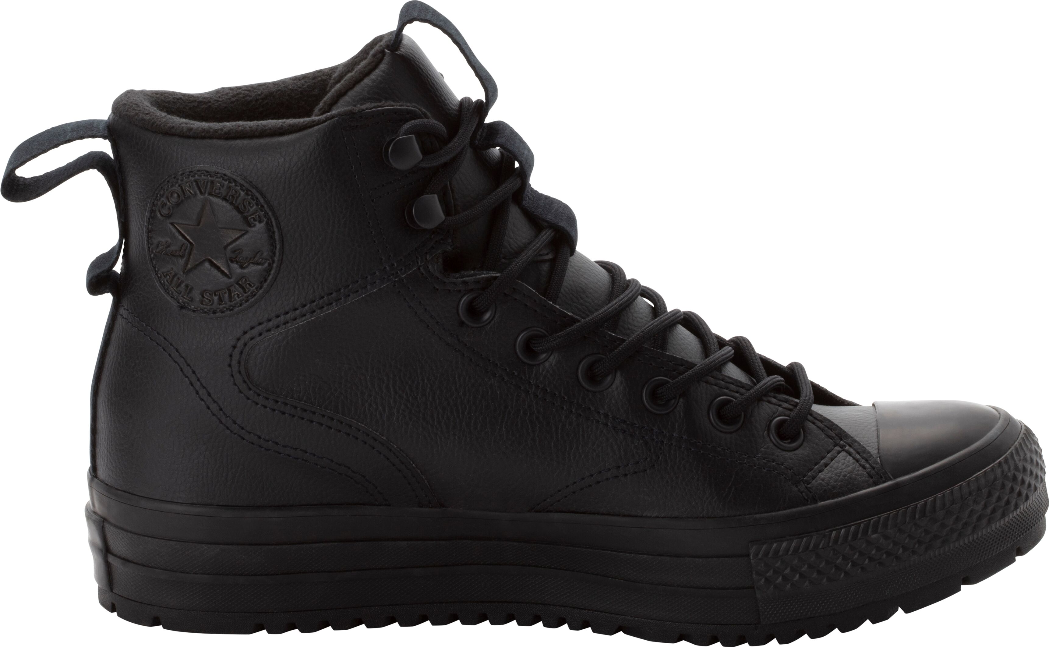 Sneaker CONVERSE "CHUCK TAYLOR ALL STAR WATER-REPELLENT HIKER BOOT", Herren, Gr. 41, schwarz (schwarz, schwarz, schwarz), Synthetik, Schuhe Sneaker, wasserabweisend, Topseller