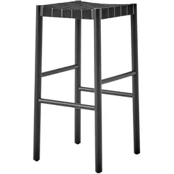 &Tradition Betty TK8 Barhocker, höhe 76 cm, eiche schwarz / gewebe schwarz