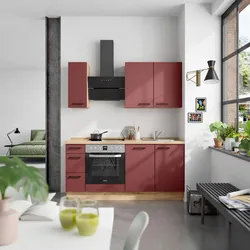 Küchenleerblock Easytouch High o. Geräte Rot