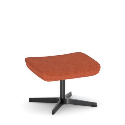 Nowy Styl Beinauflage Barrique, für Drehsessel Barrique, bis 110 kg, Polyesterbezug/Aluminium, cinnamonbraun/schwarz