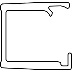 HSK Ersatzteile Wandanschlussprofil ohne Klemmdichtprofil und Silikondichtschnur, E100242-8-S-280 E100242-8-S-280