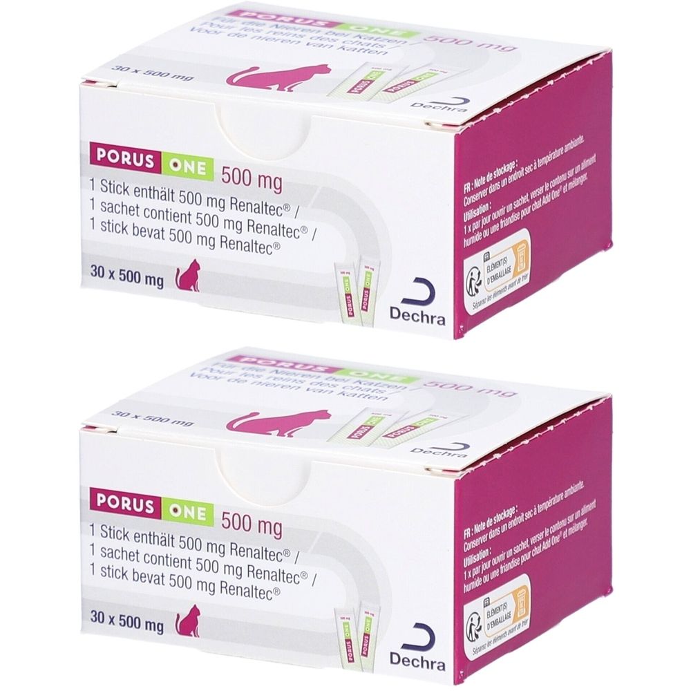 Porus ONE 500Mg Katzen x2 2x30x500 mg Granulat