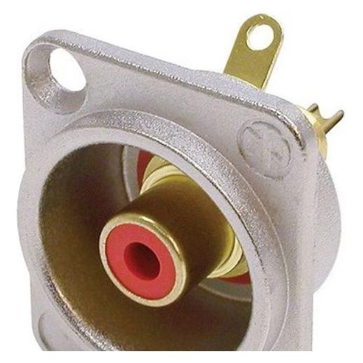 Neutrik NF2D2 Cinch-Steckverbinder Flanschbuchse, Kontakte gerade Polzahl: 2 Si (NF2D2)