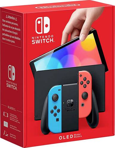 Nintendo Switch OLED Konsole 64GB Neonrot, Neonblau