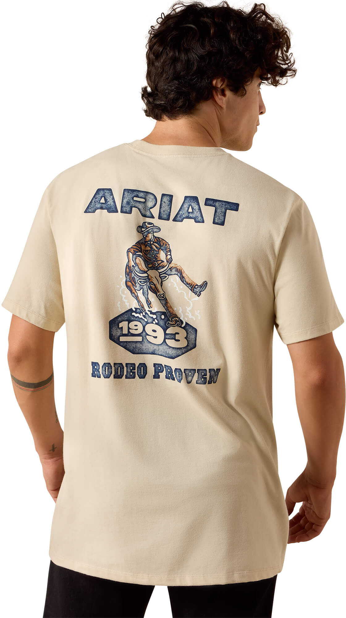 Men's Proven Stamp Classic Fit T-Shirt in Natural Cotton, Size: 3XL by Ariat