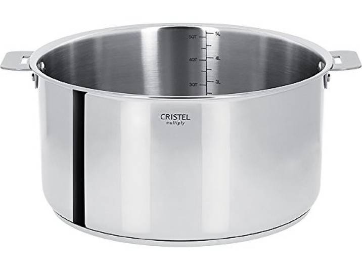 Cristel - C16QMP- Casserole inox 16cm sans poignée amovible- Collection Casteline