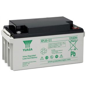 Yuasa AGM-Batterie NPL65-12I, 12 V, 65 Ah, M6 Anschluss