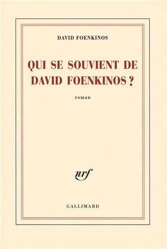 David Foenkinos - Qui se souvient de David Foenkinos ? - Preis vom 09.10.2026 07:28:09 h