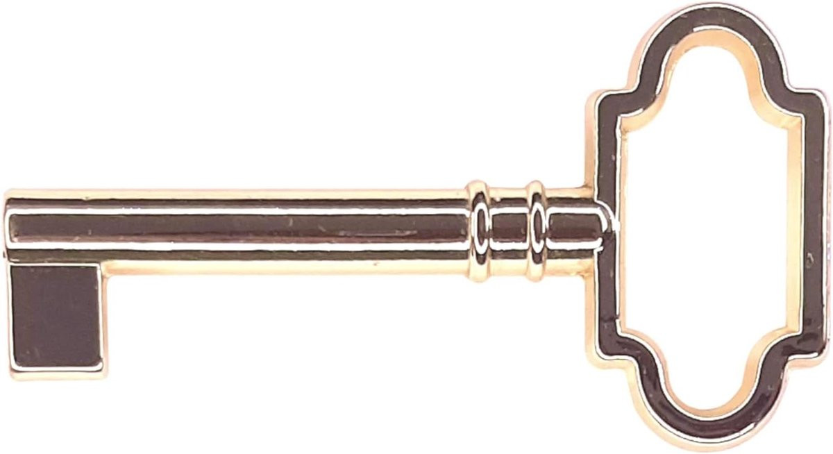 Vintage Sleutel Decoratie Art Deco Stijl - Goud - 59 mm